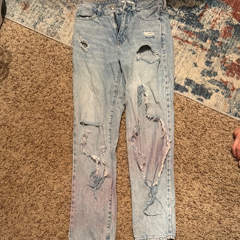 PacSun Blue Boyfriend Jeans Distressed Vintage Style